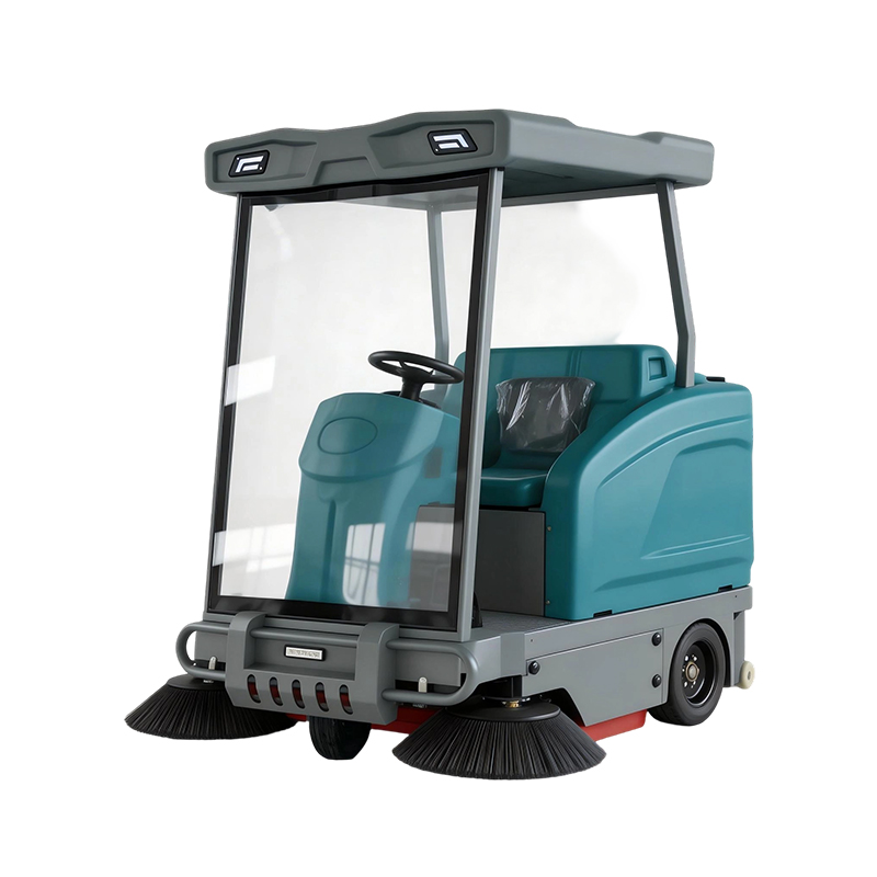 Barredora industrial con operador a bordo con dosel para parabrisas delantero JC1550